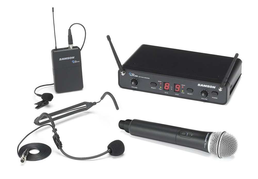 Samson Concert 288 All-In-One Dual-Channel Wireless System I Band, Multicolor