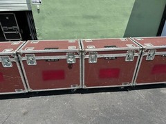 JBL PRX612M Powered Speakers in Wheeled Road Case (PAIR)THS