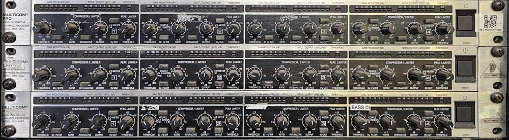 Behringer MDX 4400 Multicom Pro Audio Interactive Quad Dynamics Processor