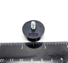 1″ Round Threaded Stud Bumper Feet 10-24 Screw Equipment Foot Spacer Leveler
