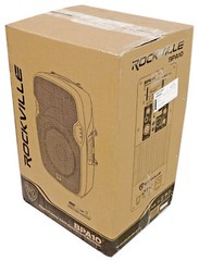Rockville BPA10 10 inch Professional Powered Active 400 Watt DJ PA Speaker w Blu