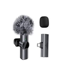 Lavalier Microphone Wireless Audio Video Recording Mic For Android/iPhone