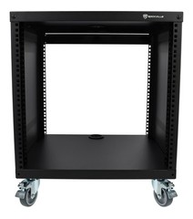 Rockville RR10U 10U Live Sound/Recording Studio Rack Case w/Wheels + Hardware