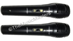 Pair of Handheld Karaoke DJ Vocal Dynamic Microphones Mics w/ XLR to 1/4″ Cables