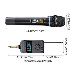 2 PCS Rechargeable LED Digital Display Handheld Microphone With Bluetooth
