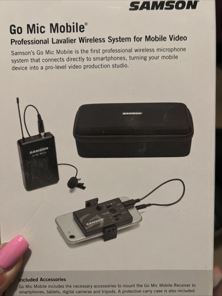 Samson Go Mic Mobile Digital Wireless System w/ LM8 Lavalier & Beltpack Transmit
