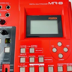 Fostex MR-8 Digital Multi-Track Recorder Red w/ Power Adapter TESTED Please Read