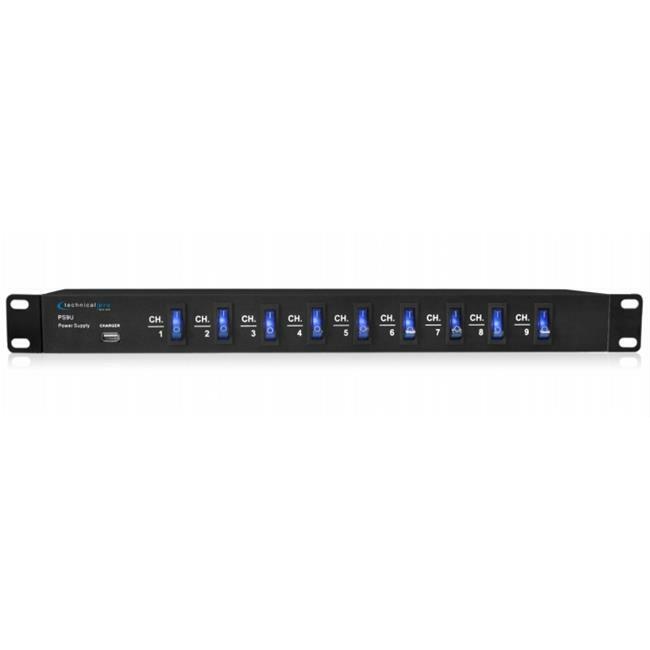 Technical Pro ps9u Rack Mount Power Supply with 5V USB Charging Port
