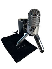 Samson Meteor Mic USB Studio Microphone Chrome with Stand Portable Podcasting