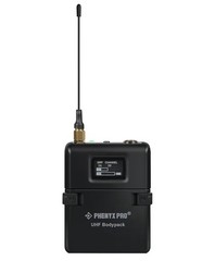 Phenyx Pro PWB-12 UHF Wireless Bodypack Transmitter for PTU-1U/2U 3 pin headset.