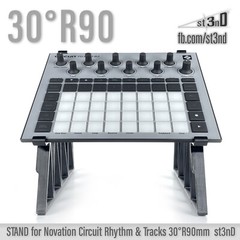 STAND for Novation Circuit Rhythm &Tracks – 30° Rised by 90mm – 3D printed