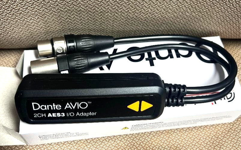 Dante AVIO 2 channel AES3 Adapter