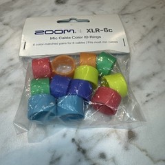 Zoom XLR-6c Mic Cable Color ID Rings – 6 Pair of Rings – Brand New
