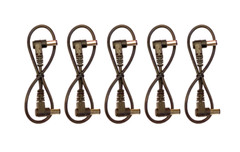 (5) Pack 1ft Right Angle Guitar Pedal DC Power Cables for Strymon Power Supply