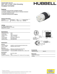 LOT 10x Hubbell HBL5369C AC Female Edison NEMA 5-20R Receptacle 20A 125V CL/BK