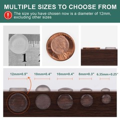 64pcs Cabinet Door Bumpers Clear Self Adhesive，0.5inch Diameter Rubber Dots f…
