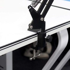 Black Universal C-Shape Table Mount Clamp, Mic Boom Scissor Arm, Fits 1.77