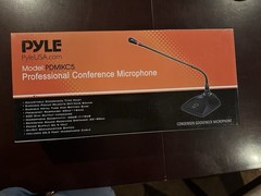 Pyle Condenser Microphone Table Mounted Gooseneck Adjustable Desk 2.2kg New