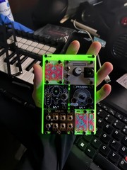 Eurorack Intellijel-Format 1U to 3U Adapter (Black or GLOW)