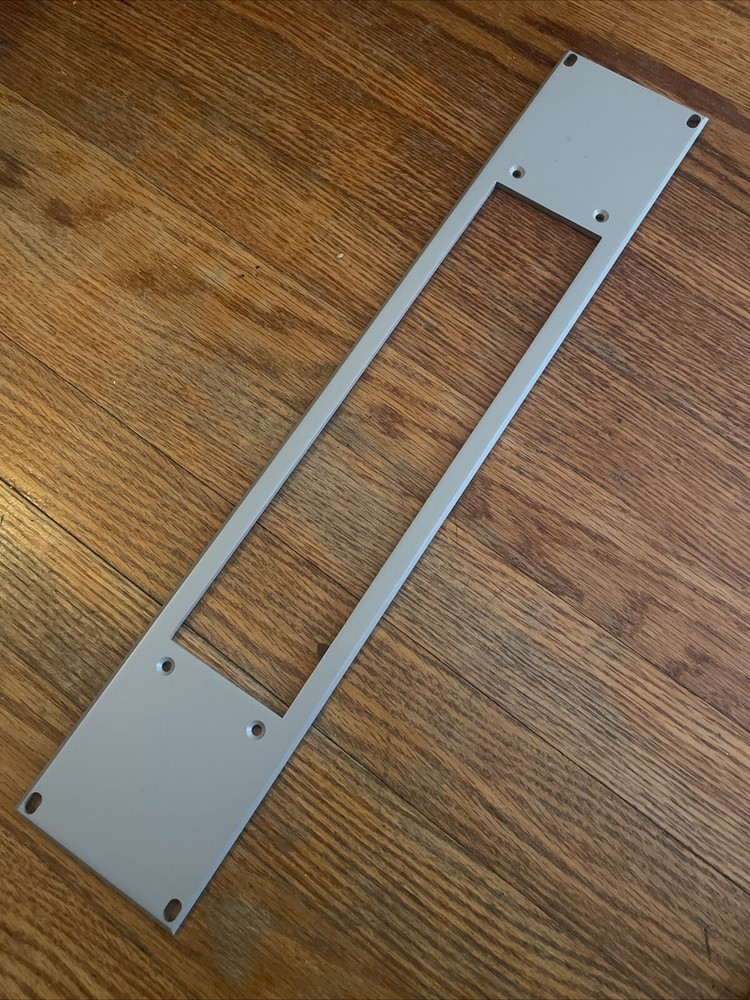 Blank Silver Metal Two 2 Rack Space Panel Heavy Duty Steel Spacer Mount Hole #1