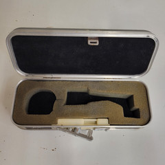 Vintage Peavey Microphone Hard Shell Protective Case Only Gray W/ Foam No Key