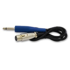 XLR to 1/4 Microphone Cable with Mono Plug for Shielded Audio Custom Length