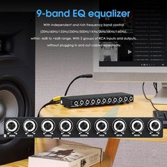 9-Band Stereo EQ Preamp: HiFi Equalizer Audio Processor with Tone Controls | …