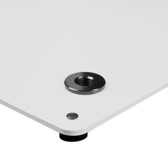 Gravity GLS431W White Lighting Stand 2-pack w/Steel Base & Bag & 35mm M10 Flange