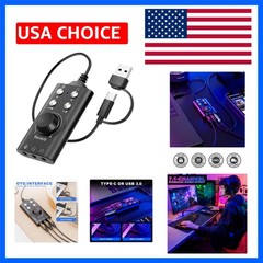 Voice Changer with Multi Sound Effects, Portable USB 3.0/ Type-C to 3.5mm Jac…