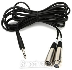 Hosa SRC-203 Insert Cable – 1/4″ TRS Male to XLR Male/Female – 9′