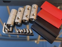 4 Guage Wire Splice Connectors 4 AWG Battery Cable 4Ga Butt Splice, Silver