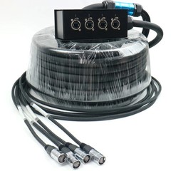 4 Channel 10M,20M,30M Cat6 Ethercon Snake Oft Cable Audio Stage Box