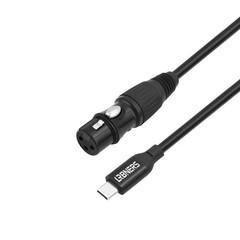 Lrbners USB-C to 3-Pin XLR Female Cable 3.3FT – USB C Female,