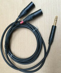 1FT to 25’FT Mogami 2534 Neutrik Gold 1/4 Stereo to 2-XLR-Male Star Quad Cable
