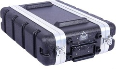 Stackable 2U Rack Case Shallow 14.25″ Depth Polyethylene Hard-shell Construction