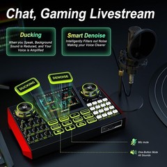 All-in-One Streaming Setup: Mixer & Mic Kit