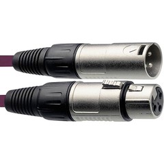 Stagg XLR Microphone Cable 20 ft. Assorted Colors Purple