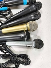 LOT OF 10 Various Brands & Models Microphone Used Working