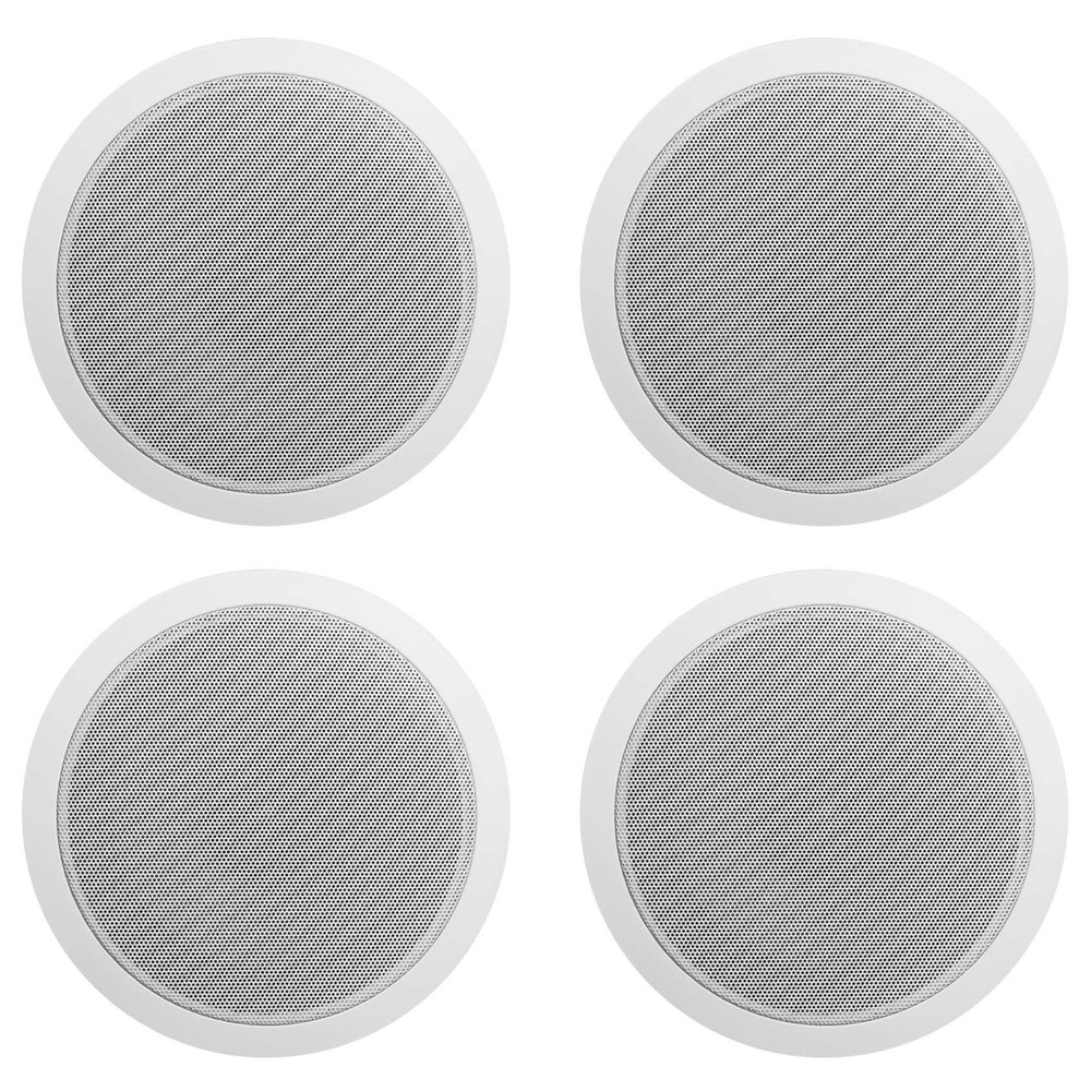 (4) Rockville CCL6T White 70V 6″ Commercial Ceiling Speakers 4 Restaurant/Office