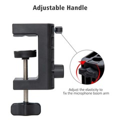 Metal Desk Clamp For Microphone for Mic, Mic Boom Arm