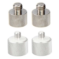 CAMVATE Microphone Stand Mount Adapter 5/8″-27 Female to 3/8″-16 & 1/4″-20 Male