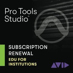 Pro Tools – Studio 1-Year Subscription RENEWAL – Academic Institutio – Educatio