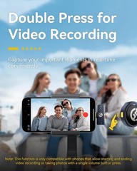 Mini Lapel Mic for iPhone15/16/17&Android – 1000ft Range