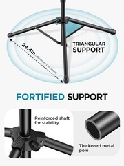 InnoGear Mic Stand, 6 in 1 Microphone Stand Floor with Tablet Phone Black