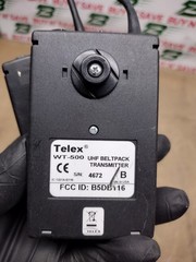 Lot of 2- Telex WT-500 UHF Wireless Beltpack Transmitter – Powers On – USED