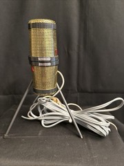 Vintage D77 Telefunken Stereo Microphone with Box and Stand-Parts Only