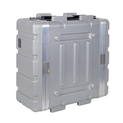Stackable 4U Rack Case, Strong Molded with Heavy Duty Hardware, Standard 19.25”