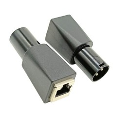 DMX to RJ45 Connector RJ45 Ethernet to 3-Pin XLR DMX Female & Male Adapter Set
