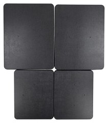 8” Wood Bookshelf Speaker Stands For Dayton Audio B452 4.5″ Bookshelf Speakers