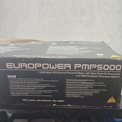 Behringer Europower PMP5000 Powered Mixer 20 Channel 1200W Powered Mixer – AS IS